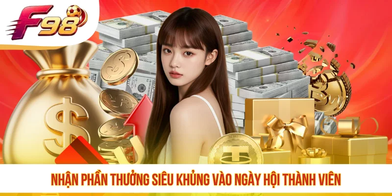 Nhận phần thưởng siêu khủng vào ngày hội thành viên